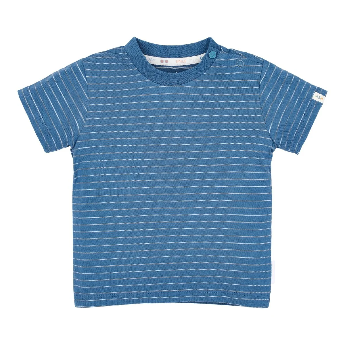 T-shirt korte mouw Indigo stripe