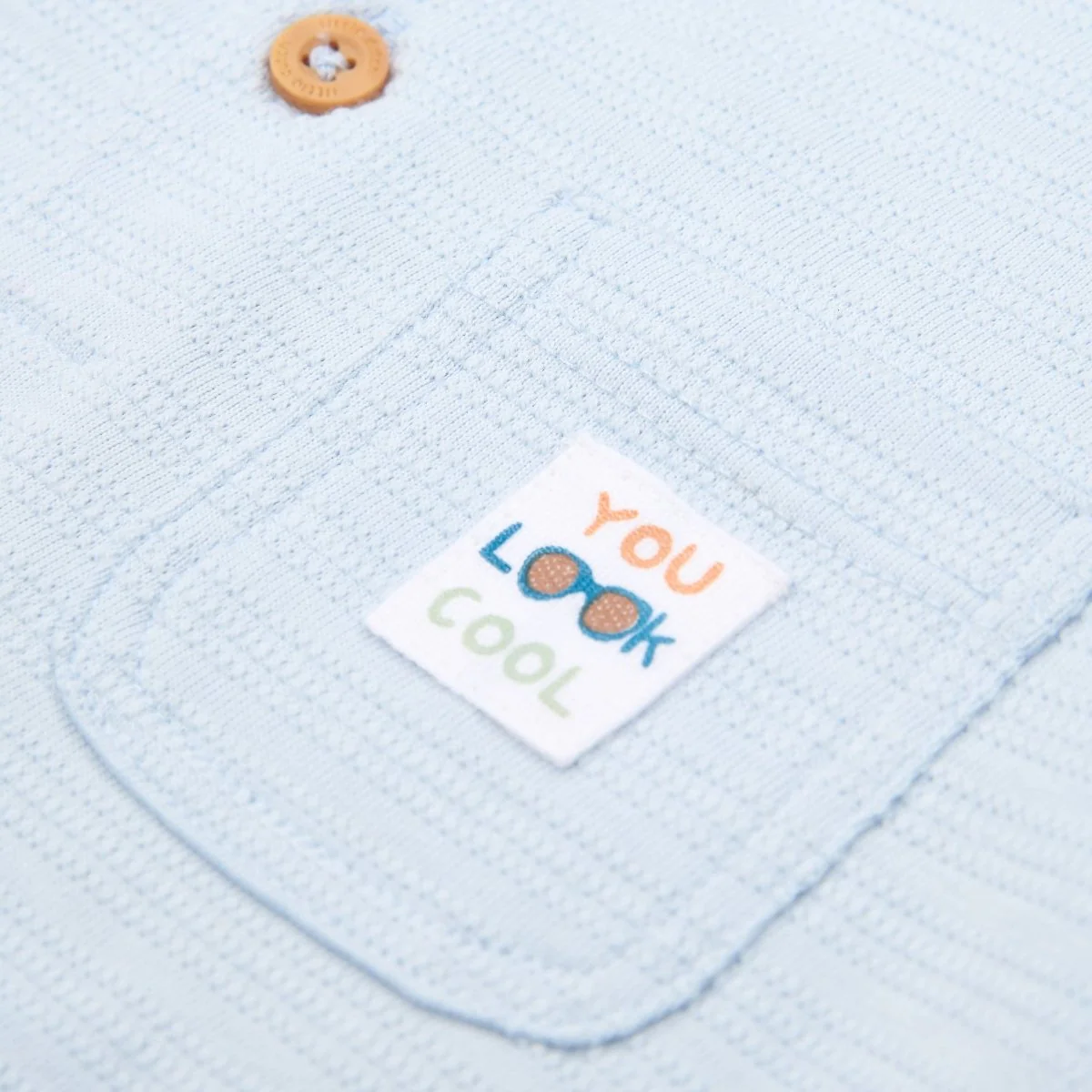 T-shirt korte mouw Light Blue - Image 3