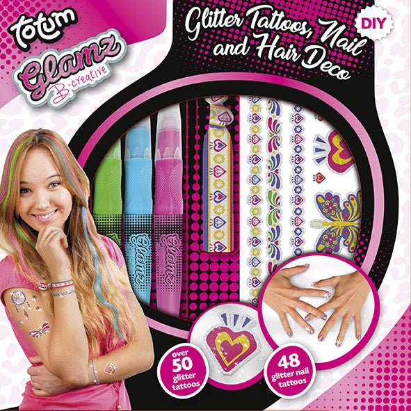 Totum Knutselpakket Glamz Nagel/ Tatoeagesset - Image 2