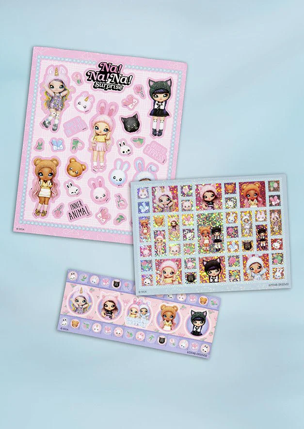 Totum Na!Na!Na! Suprise Stickerset 3 Delig - Image 2