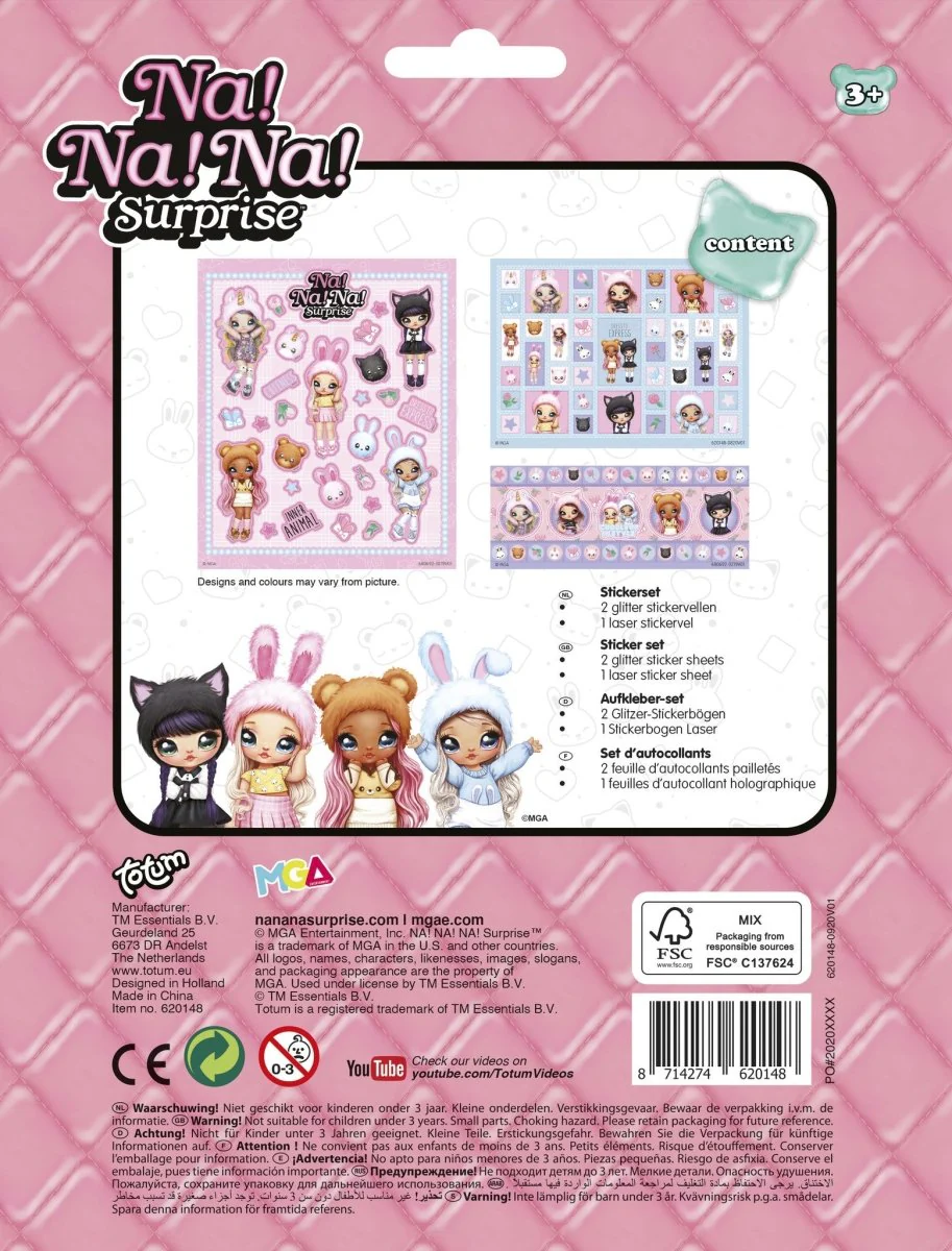 Totum Na!Na!Na! Suprise Stickerset 3 Delig - Image 4