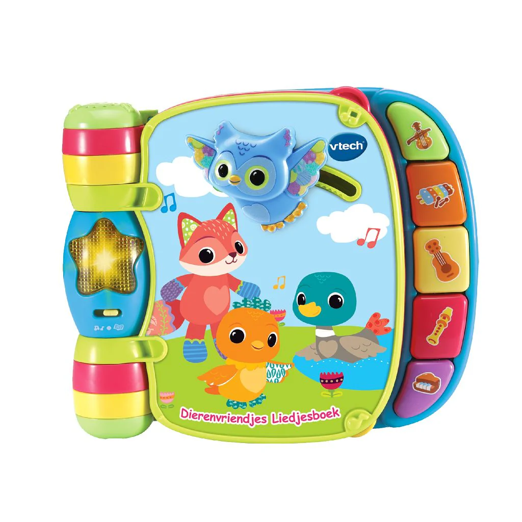 Vtech Baby Boekje Dierenvriendjes Liedjes Blauw