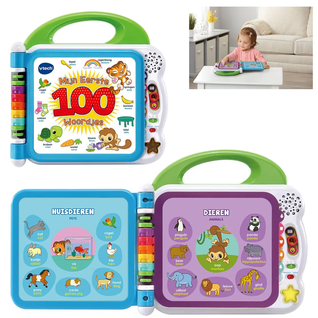 Vtech Baby Boekje Mijn Eerste 100 Woordjes