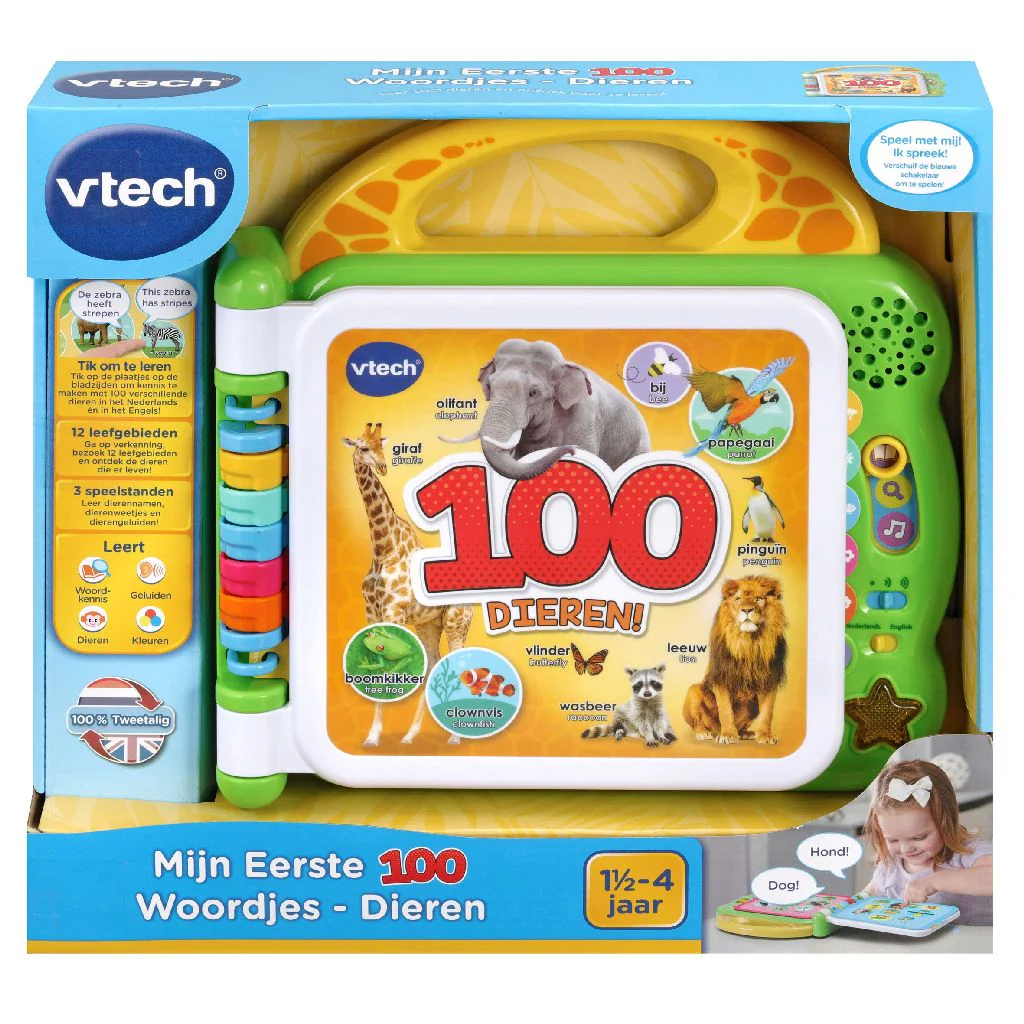 Vtech Baby Boekje Mijn Eerste 100 Woordjes Dieren - Image 3