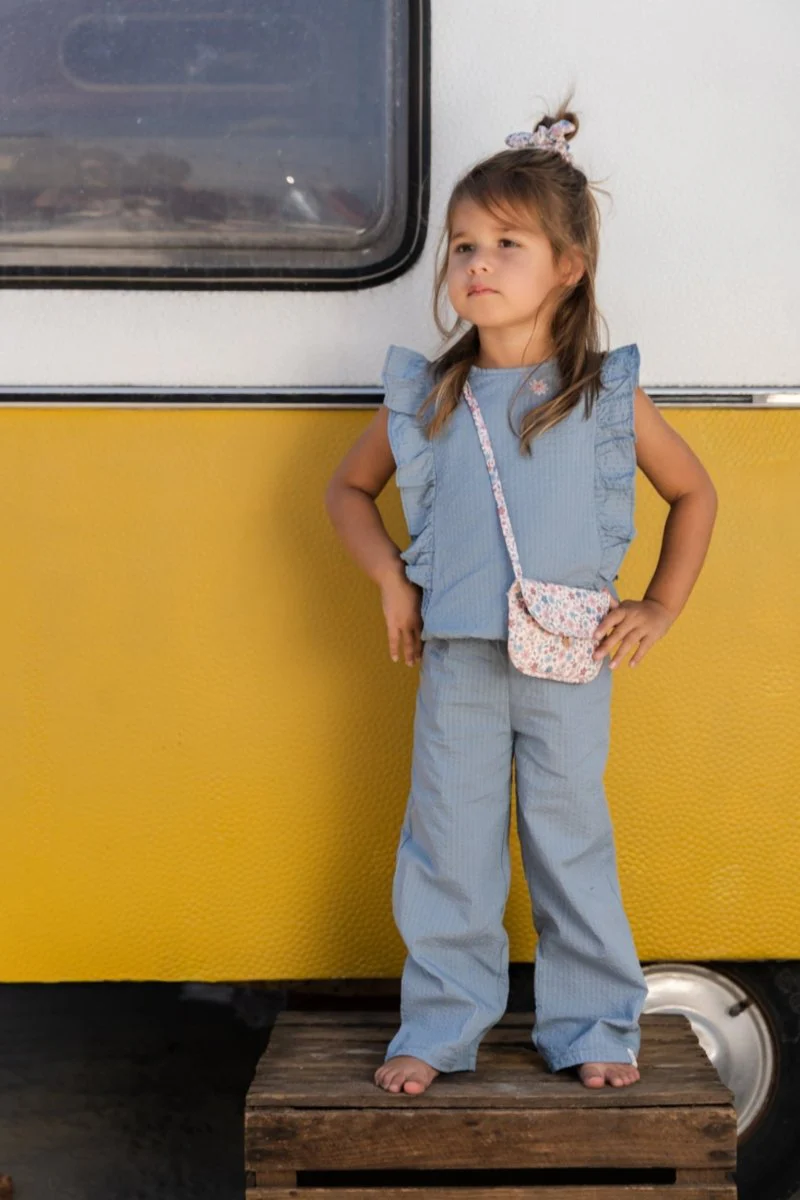 Wijde broek Denim Blue - Image 6