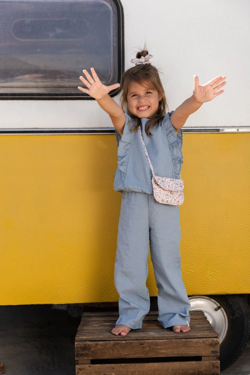 Wijde broek Denim Blue - Image 8