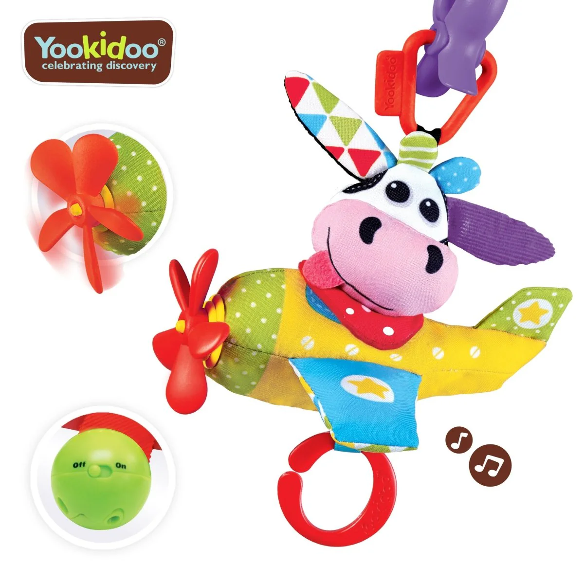Yookidoo Hangspeeltje Vliegtuig Met Koe - Image 3