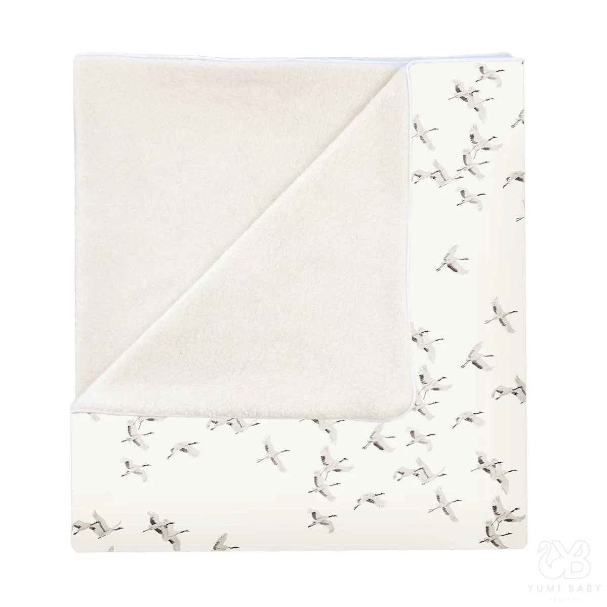 Yumi Baby Ledikantlaken Cranebirds 100x150cm