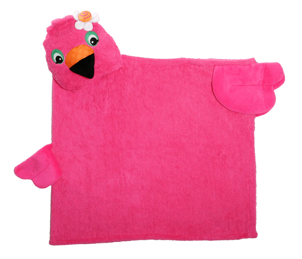 Zoocchini Badcape Baby Franny The Flamingo Katoen - Image 2