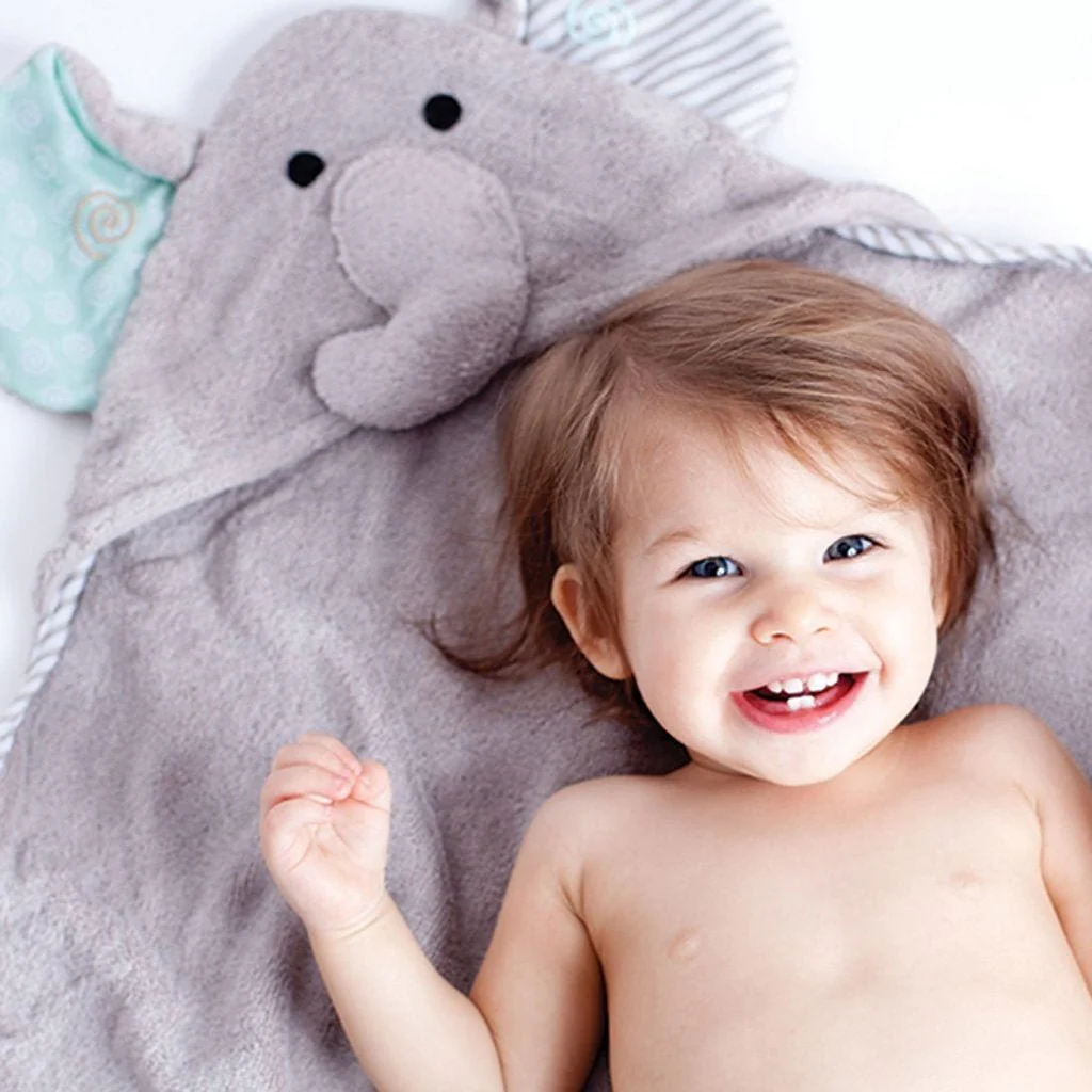 Zoocchini Badjas Baby Elli The Elephant Katoen - Image 3