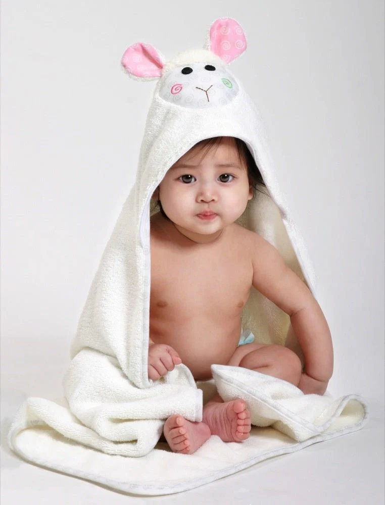 Zoocchini Badjas Baby Lola The Lamb Katoen - Image 3