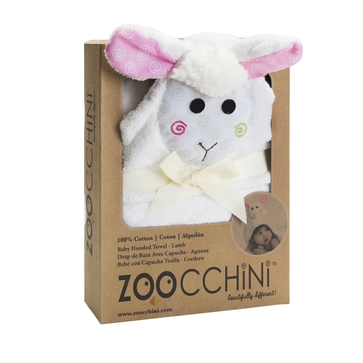 Zoocchini Badjas Baby Lola The Lamb Katoen - Image 6